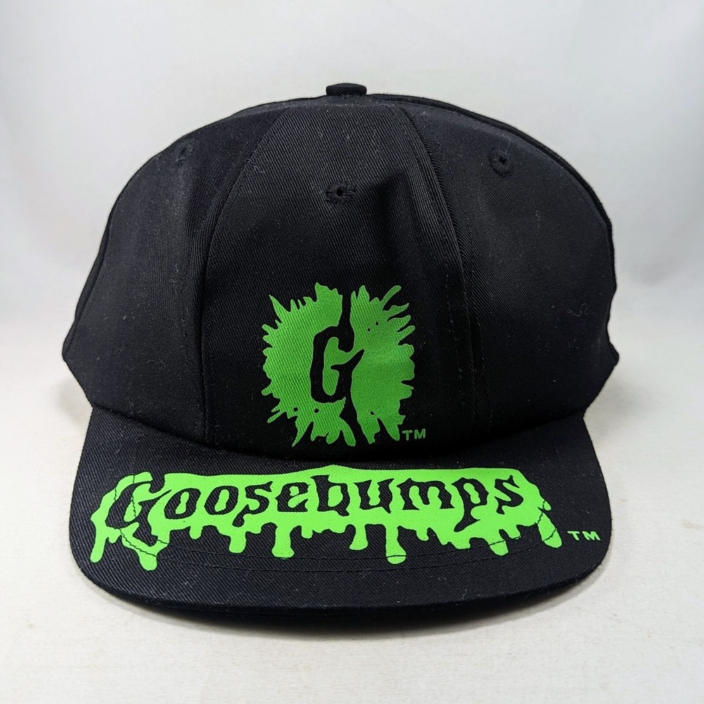 Vintage R.L. Stine Goosebumps Youth Children's Snapback‎ Hat 90s Books NOS DS